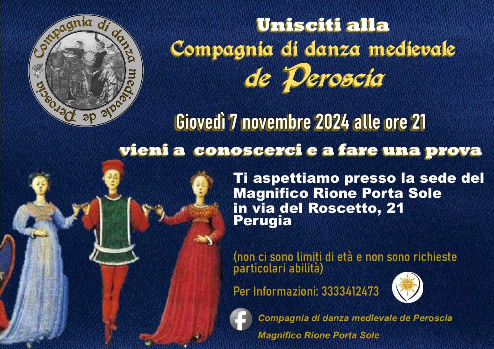 Unisciti a Noi! Compagnia di Danza Medievale de Peroscia